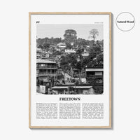 Freetown Print Black and White, Freetown Wall Art, Freetown Poster, Freetown Photo, Freetown Wall Decor, City Print, Sierra Leone, Africa