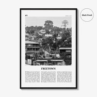 Freetown Print Black and White, Freetown Wall Art, Freetown Poster, Freetown Photo, Freetown Wall Decor, City Print, Sierra Leone, Africa