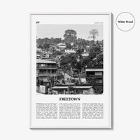 Freetown Print Black and White, Freetown Wall Art, Freetown Poster, Freetown Photo, Freetown Wall Decor, City Print, Sierra Leone, Africa