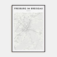 Freiburg im Breisgau Map Portrait Poster