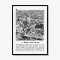 Freiburg im Breisgau Print Black and White, Freiburg Wall Art, Freiburg Poster, Freiburg Photo, Freiburg im Breisgau, Germany, Deutschland