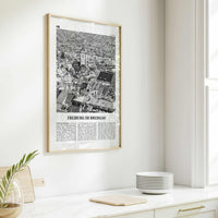 Freiburg im Breisgau Print Black and White, Freiburg Wall Art, Freiburg Poster, Freiburg Photo, Freiburg im Breisgau, Germany, Deutschland