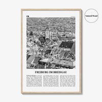 Freiburg im Breisgau Print Black and White, Freiburg Wall Art, Freiburg Poster, Freiburg Photo, Freiburg im Breisgau, Germany, Deutschland