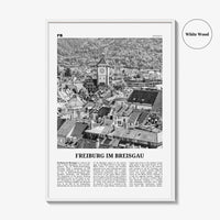 Freiburg im Breisgau Print Black and White, Freiburg Wall Art, Freiburg Poster, Freiburg Photo, Freiburg im Breisgau, Germany, Deutschland