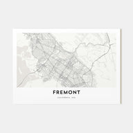 Fremont Map Landscape Poster