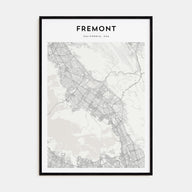 Fremont Map Portrait Poster