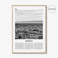 Fremont Print Black and White, Fremont Wall Art, Fremont Poster, Fremont Photo, Fremont Wall Decor, California, USA, United States