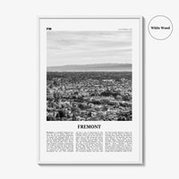 Fremont Print Black and White, Fremont Wall Art, Fremont Poster, Fremont Photo, Fremont Wall Decor, California, USA, United States