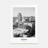 Fresno Portrait B&W Poster