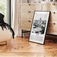 Fresno Print Black and White, Fresno Wall Art, Fresno Poster, Fresno Photo, Fresno Wall Decor, California, USA, United States, North America