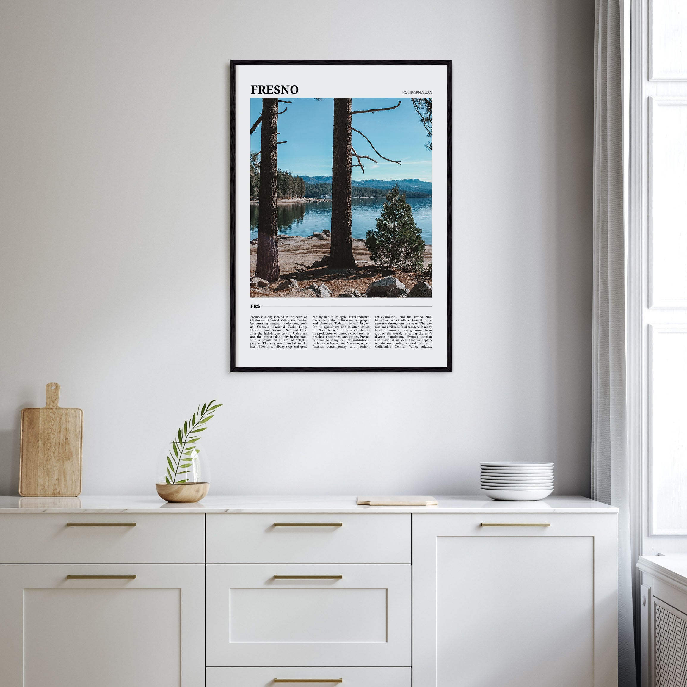 Fresno Travel Color Poster