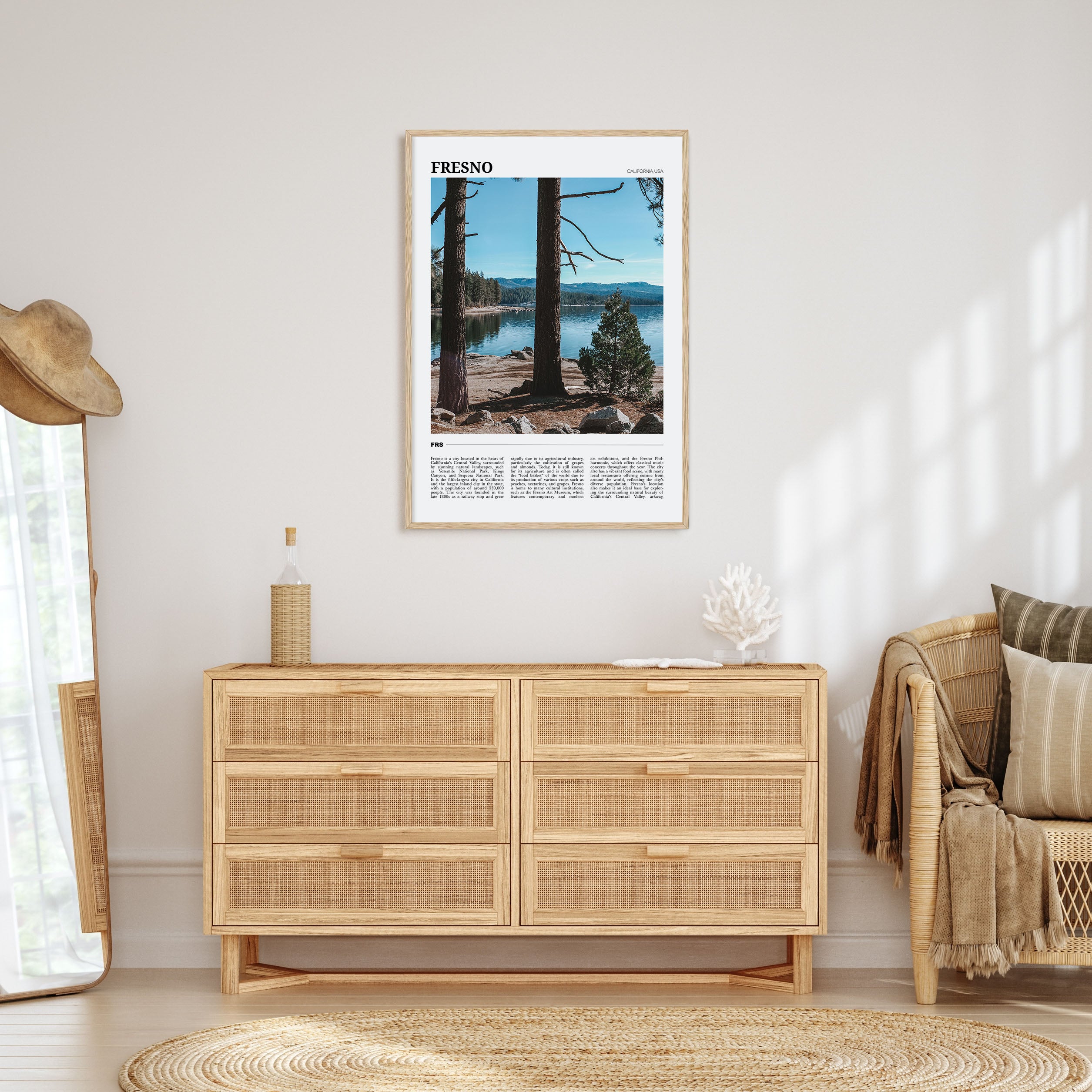 Fresno Travel Color Poster