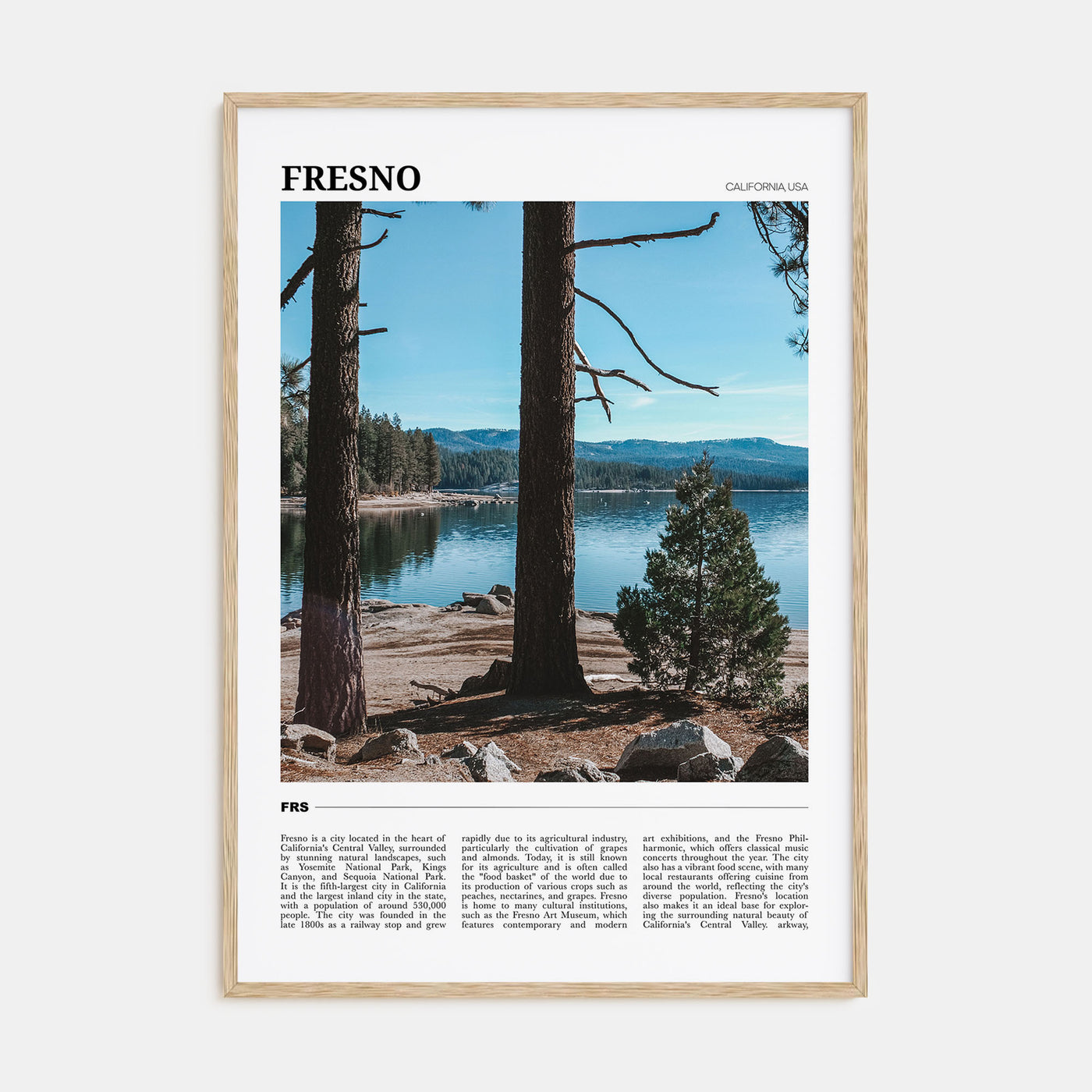 Fresno Travel Color Poster
