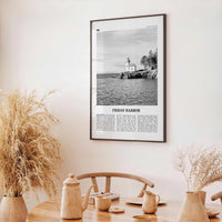 Friday Harbor Print Black and White, Friday Harbor Wall Art, Friday Harbor Poster, Friday Harbor Photo, Friday Harbor Map, Washington, USA