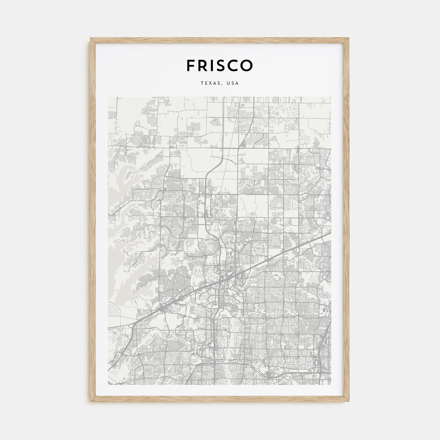 Frisco Map Portrait Poster