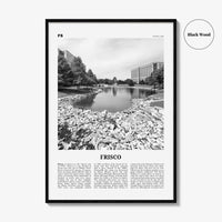 Frisco Print Black and White, Frisco Wall Art, Frisco Poster, Frisco Photo, Frisco Wall Décor, Texas, USA, United States