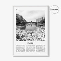 Frisco Print Black and White, Frisco Wall Art, Frisco Poster, Frisco Photo, Frisco Wall Décor, Texas, USA, United States