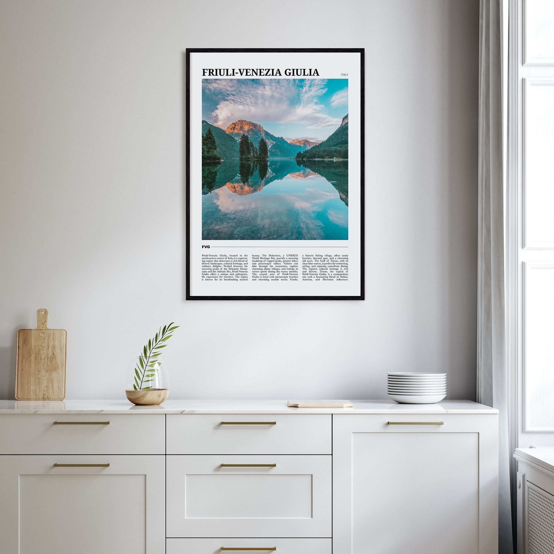 Friuli-Venezia Giulia Travel Color Poster