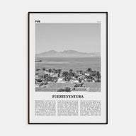 Fuerteventura Travel B&W Poster