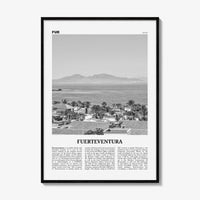 Fuerteventura Print Black and White, Fuerteventura Wall Art, Fuerteventura Poster, Fuerteventura Photo, Spain, España, Europe