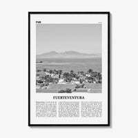 Fuerteventura Print Black and White, Fuerteventura Wall Art, Fuerteventura Poster, Fuerteventura Photo, Spain, España, Europe