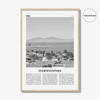 Fuerteventura Print Black and White, Fuerteventura Wall Art, Fuerteventura Poster, Fuerteventura Photo, Spain, España, Europe
