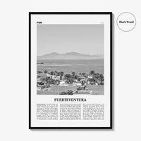 Fuerteventura Print Black and White, Fuerteventura Wall Art, Fuerteventura Poster, Fuerteventura Photo, Spain, España, Europe