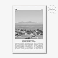 Fuerteventura Print Black and White, Fuerteventura Wall Art, Fuerteventura Poster, Fuerteventura Photo, Spain, España, Europe
