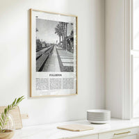 Fullerton Print Black and White, Fullerton Wall Art, Fullerton Poster, Fullerton Photo, Fullerton Wall Décor, California, USA, United States