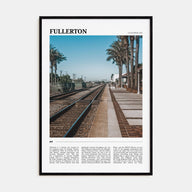 Fullerton Travel Color Poster