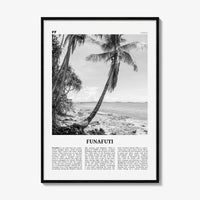 Funafuti Print Black and White, Funafuti Wall Art, Funafuti Poster, Funafuti Photo, Funafuti Wall Décor, Funafuti Map, Tuvalu