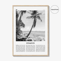 Funafuti Print Black and White, Funafuti Wall Art, Funafuti Poster, Funafuti Photo, Funafuti Wall Décor, Funafuti Map, Tuvalu