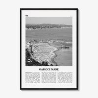 Gabicce Mare Print Black and White, Gabicce Mare Wall Art, Gabicce Mare Poster, Gabicce Mare Photo, Gabicce Mare Décor, Gabicce Mare Map