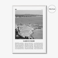 Gabicce Mare Print Black and White, Gabicce Mare Wall Art, Gabicce Mare Poster, Gabicce Mare Photo, Gabicce Mare Décor, Gabicce Mare Map