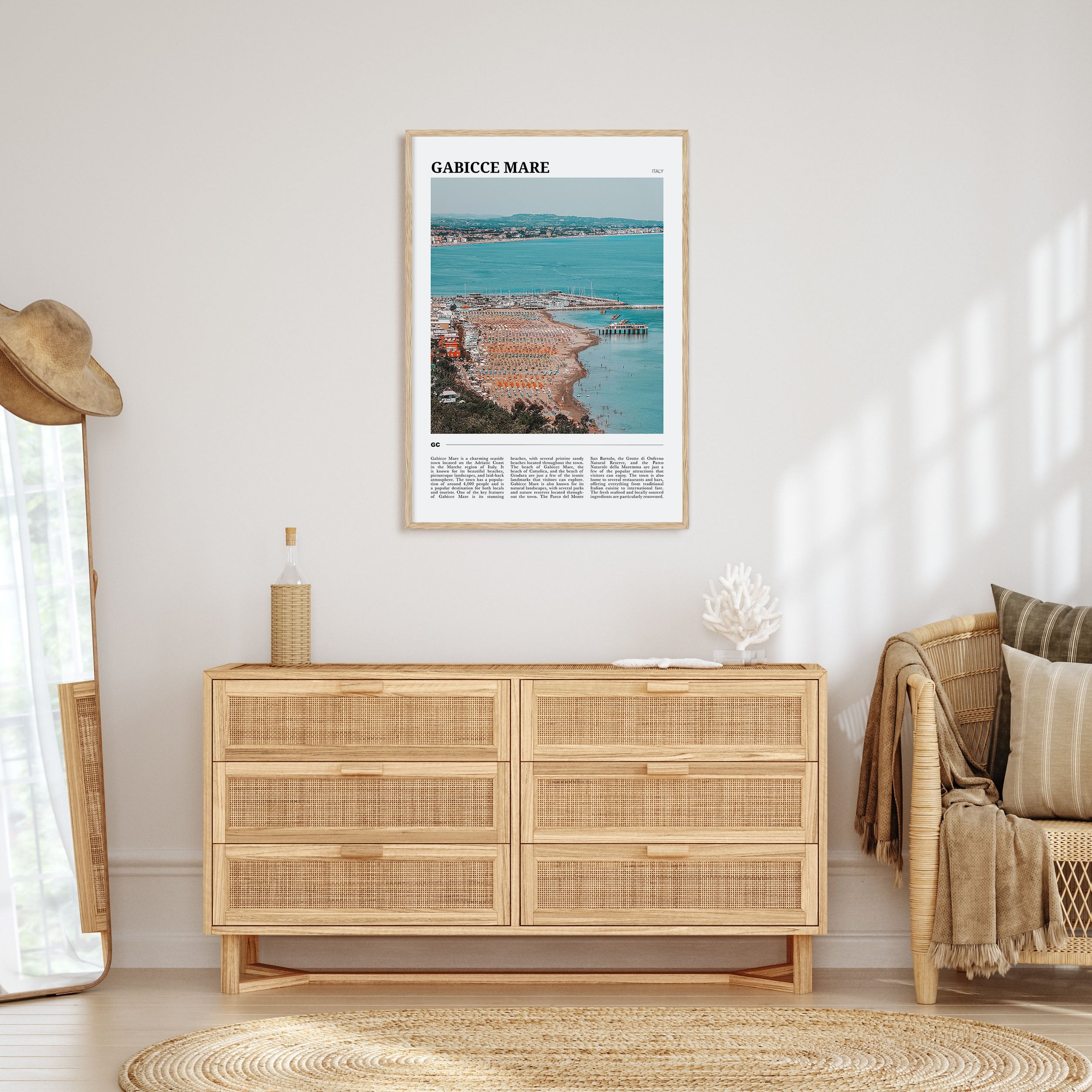 Gabicce Mare Travel Color Poster