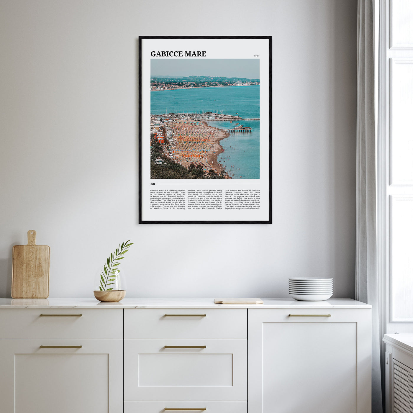 Gabicce Mare Travel Color Poster