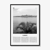 Gabon Print Black and White, Gabon Wall Art, Gabon Poster, Gabon Photo, Gabon Wall Decor, Country Art Print, Africa, Libreville