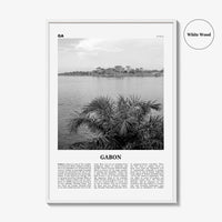 Gabon Print Black and White, Gabon Wall Art, Gabon Poster, Gabon Photo, Gabon Wall Decor, Country Art Print, Africa, Libreville