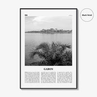 Gabon Print Black and White, Gabon Wall Art, Gabon Poster, Gabon Photo, Gabon Wall Decor, Country Art Print, Africa, Libreville