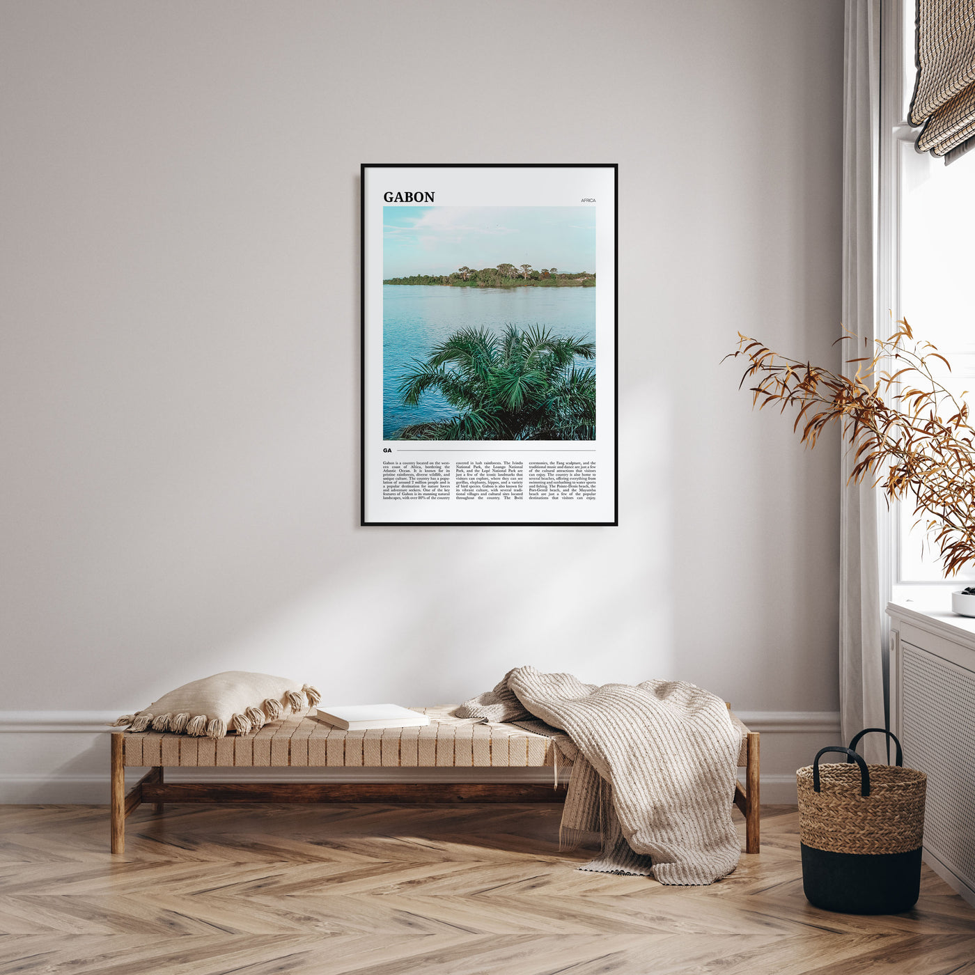Gabon Travel Color Poster