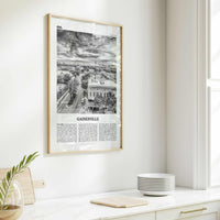 Gainesville Print Black and White, Gainesville Wall Art, Gainesville Poster, Gainesville Photo, Gainesville Wall Décor, Florida, USA