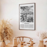 Gainesville Print Black and White, Gainesville Wall Art, Gainesville Poster, Gainesville Photo, Gainesville Wall Décor, Florida, USA