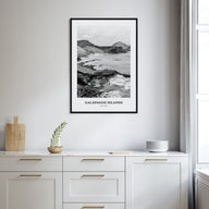 Galápagos Islands Portrait B&W Poster
