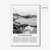 Galapagos Islands Print Black and White, Galápagos Islands Wall Art, Galápagos Islands Poster, Galápagos Islands Photo, Galápagos Wall Décor