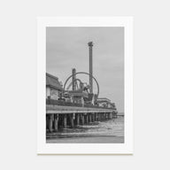 Galveston Photo B&W Poster