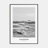 Galveston Portrait B&W Poster