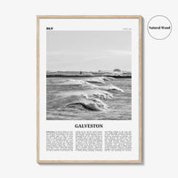 Galveston Print Black and White, Galveston Wall Art, Galveston Poster, Galveston Photo, Galveston Wall Décor, Texas, USA, United States