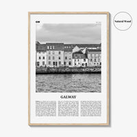 Galway Print Black and White, Galway Wall Art, Galway Poster, Galway Photo, Ireland, Gaillimh, Corrib, Connacht