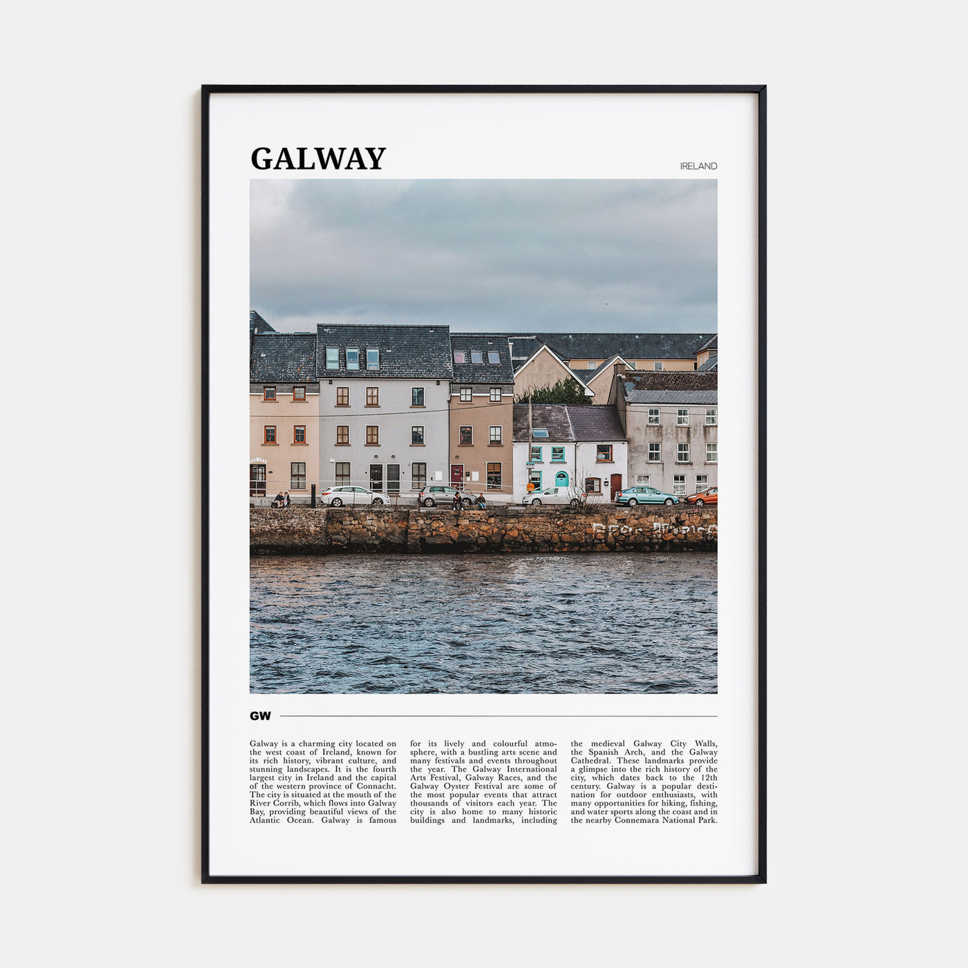 Galway Travel Color Poster