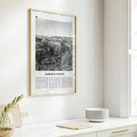 Garfield County Print Black and White, Garfield County Wall Art, Garfield County Poster, Garfield Photo, Garfield Wall Décor, Garfield Map